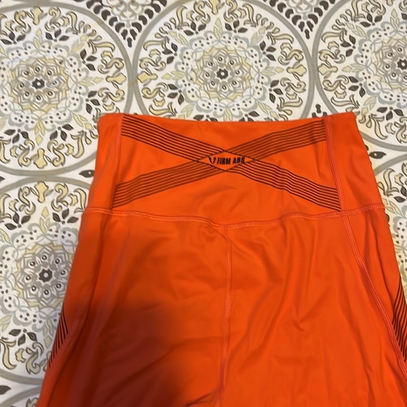 Orange FirmAbs leggings 3/4. - Picture 3 of 4